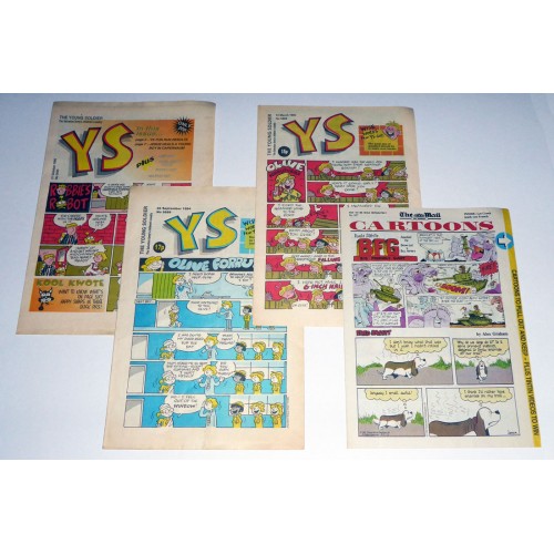 The Young Soldier/Daily Mail Cartoon Comics (Set of 4)