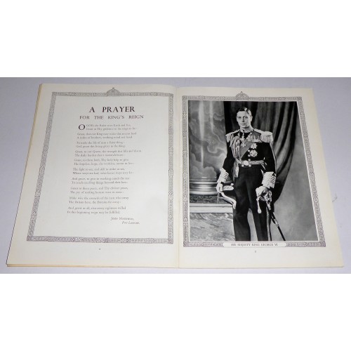 King George VI Coronation - Official Souvenir Programme - Philco Staff Gift King George VI Coronation - Official Souvenir Programme - Philco Staff Gift