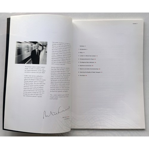 Planning London's Transport 'To win as a World City' A4 softback book