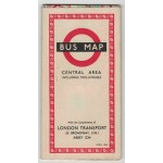 London Transport Central Bus Map April 1952 - 252/...