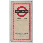 London Transport Central Bus Map 1958 - 1157/2642E...