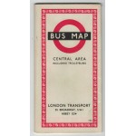 London Transport Central Bus Map 1961 No.1 - 161/2...