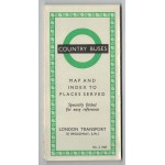 London Transport Country Bus Map 1967 No.2 - Print...