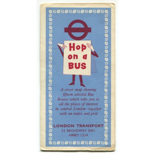 London Transport 'Hop on a Bus' Leaflet 1960  - Print ref. 560/1162E/250M