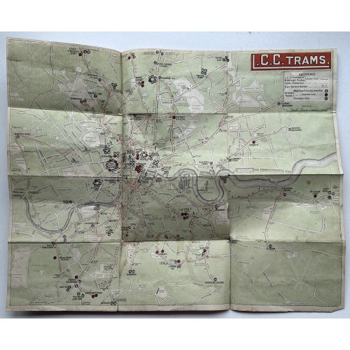 LCC Trams Map & Guide of the London County Council Tramways - Spring 1918 LCC Trams Map & Guide of the London County Council Tramways - Spring 1918