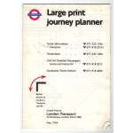 London Transport Underground Large Print Journey P...