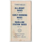 London Transport Night Bus Timetable Booklet (Octo...