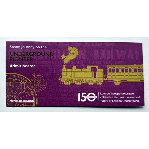 Underground Pioneer - 150th Anniversary Celebration brochure & ticket 2013