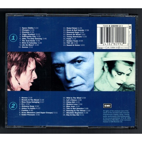 Bowie - The Singles Collection 2-disc CD