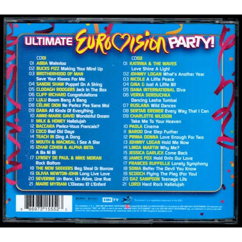 Ultimate Eurovision Party (2 CDs - 2008) Ultimate Eurovision Party (2 CDs - 2008)