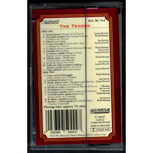 The Tenors - Pavarotti, Carreras, Domingo (Cassette Tape) The Tenors - Pavarotti, Carreras, Domingo (Cassette Tape)