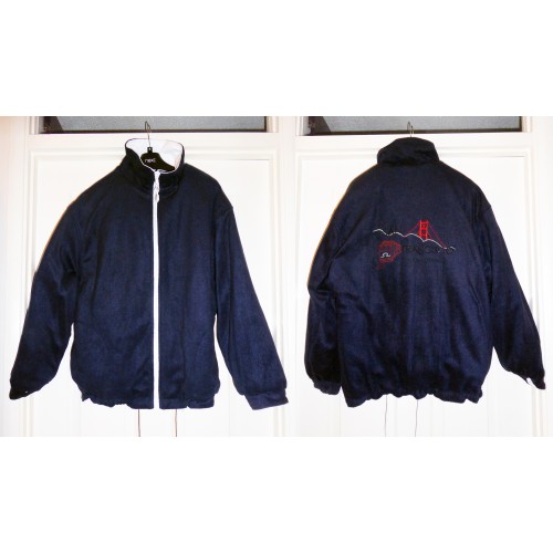 SF City Ware Brand Mens Reversible Jacket with Detachable Hood - Size Small