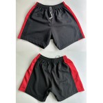 UNBRANDED MENS SHORTS - Colour Black/Red - Size 32