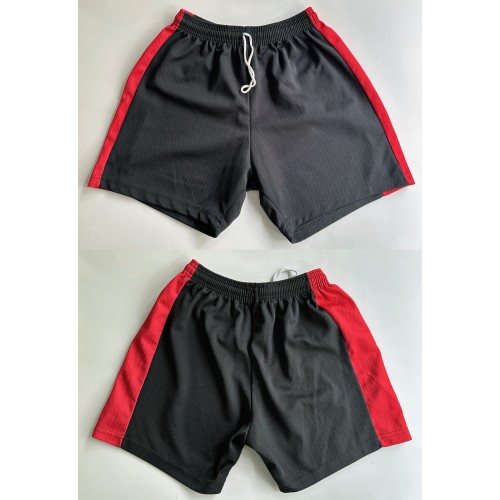 UNBRANDED MENS SHORTS - Colour Black/Red - Size 32