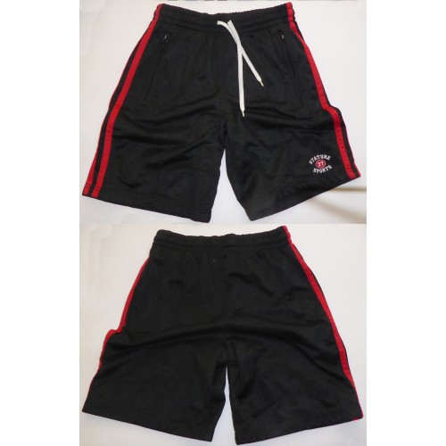 STATURE BRAND MEN'S POLYESTER RETRO SHORTS - Colour Black - Size Small - NEW