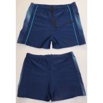 UNBRANDED MEN'S NYLON/ELASTANE TRUNKS - Colour Blu...