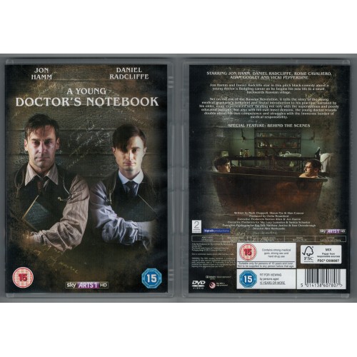 A YOUNG DOCTOR'S NOTEBOOK DVD starring Jon Hamm and Daniel Radcliffe Rating 15 A YOUNG DOCTOR'S NOTEBOOK DVD starring Jon Hamm and Daniel Radcliffe Rating 15