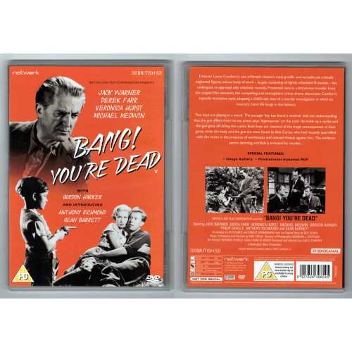BANG! YOU'RE DEAD DVD starring Jack Warner, Michael Medwin, Derek Farr Rating PG