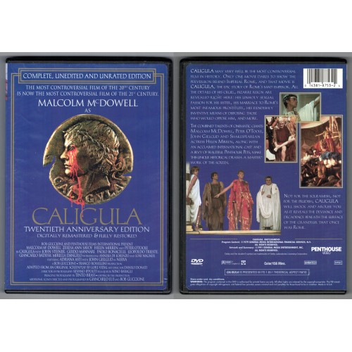 CALIGULA DVD COMPLETE UNEDITED REGION 1 EDITION Stars John Geilgud, Helen Mirren CALIGULA DVD COMPLETE UNEDITED REGION 1 EDITION Stars John Geilgud, Helen Mirren