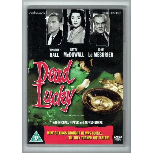 DEAD LUCKY DVD starring Vincent Ball, Betty McDowall, John Le Mesurier