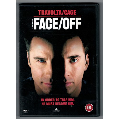 FACE OFF DVD starring John Travolta and Nicolas Cage Rating 18