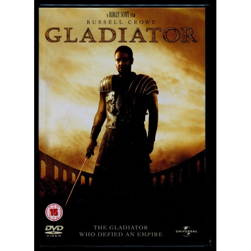 GLADIATOR DVD - Action/Adventure - Russell Crowe Rating 15