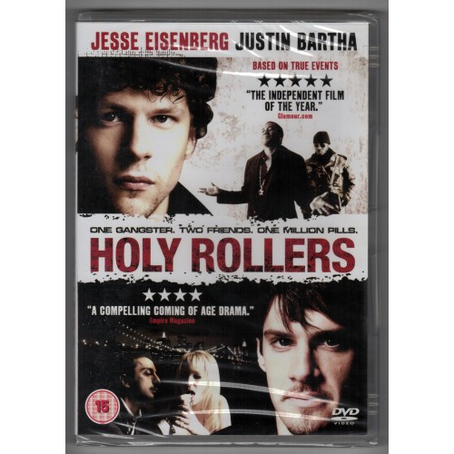 HOLY ROLLERS DVD with Jesse Eisenberg, Justin Bartha - BRAND NEW SEALED Rating 15