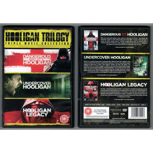 HOOLIGAN TRILOGY DVD - Triple Movie Collection Rating 18 HOOLIGAN TRILOGY DVD - Triple Movie Collection Rating 18