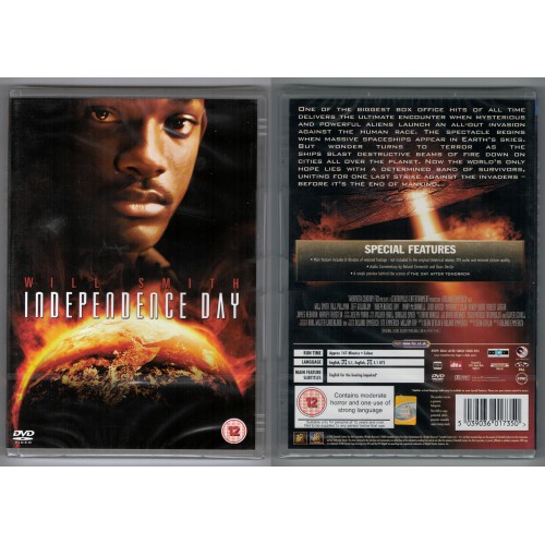 INDEPENDENCE DAY DVD starring Will Smith - BRAND NEW SEALED Rating 12