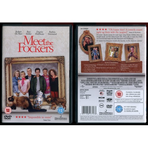MEET THE FOCKERS DVD starring Robert De Niro, Ben Stiller, Dustin Hoffman Rating 12
