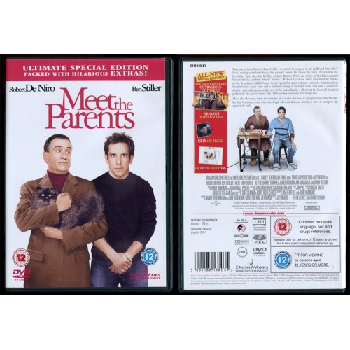 MEET THE PARENTS DVD starring Robert De Niro and Ben Stiller Rating 12 MEET THE PARENTS DVD starring Robert De Niro and Ben Stiller Rating 12