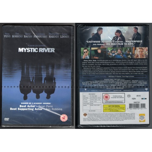 MYSTIC RIVER DVD with Sean Penn and Tim Robbins - BRAND NEW SEALED Rating 15