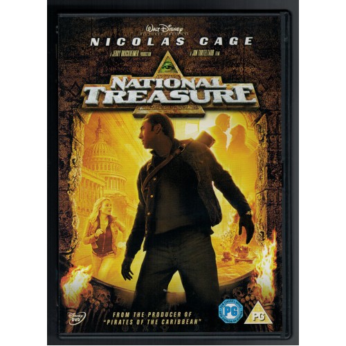 NATIONAL TREASURE DVD with Nicolas Cage and Sean Bean Rating PG