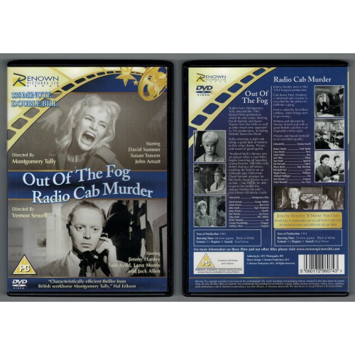 OUT OF THE FOG / RADIO CAB MURDER DVD (DOUBLE BILL) OUT OF THE FOG / RADIO CAB MURDER DVD (DOUBLE BILL)