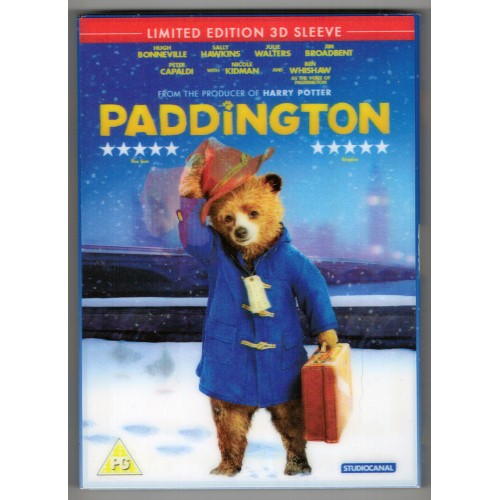 PADDINGTON DVD - Limited Edition 3D Sleeve Rating PG