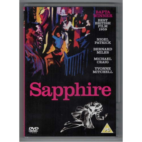 SAPPHIRE DVD with Nigel Patrick, Bernard Miles, Michael Craig, Yvonne Mitchell Rating PG