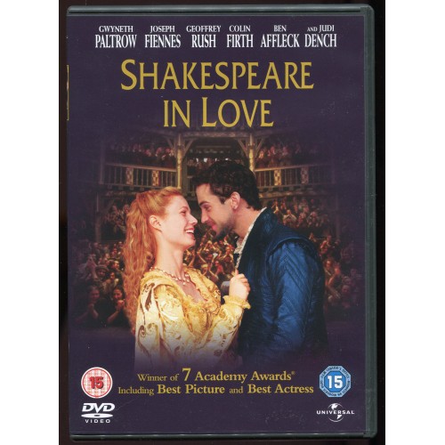 SHAKESPEARE IN LOVE DVD starring Judi Dench and Colin Firth Rating 15