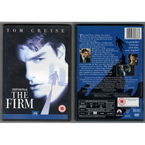 THE FIRM DVD starring Tom Cruise Rating 15