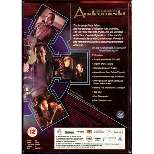 Andromeda - Season 1: Volume 1 Box Set (DVD 2002) Rating 12