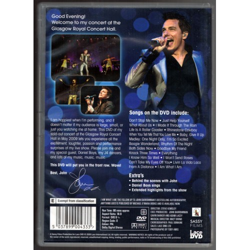 An Evening With John Barrowman (DVD 2009)