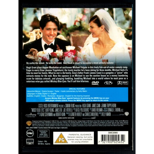 Mickey Blue Eyes (DVD 2000) Rating PG