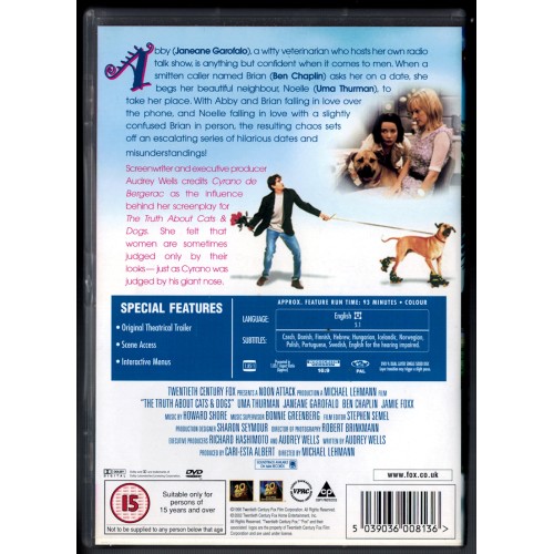 The Truth About Cats & Dogs (DVD 2002) Rating 15