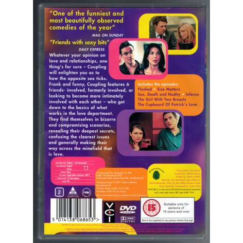 BBC Coupling - Complete Series 1-4 (DVD) Set of 4 - Rating 15