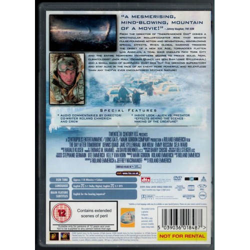 The Day After Tomorrow (DVD 2004) Rating 12
