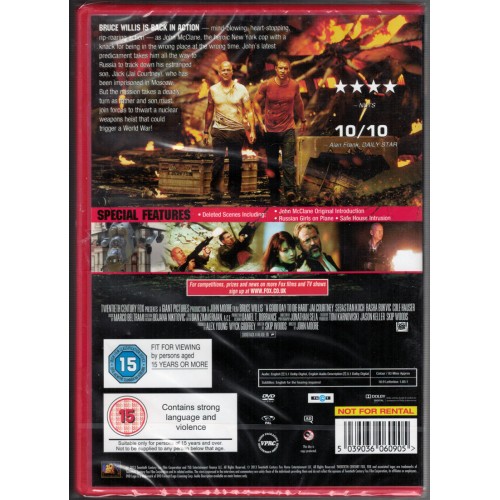 A Good Day to Die Hard (DVD 2013) Rating 15 - BRAND NEW