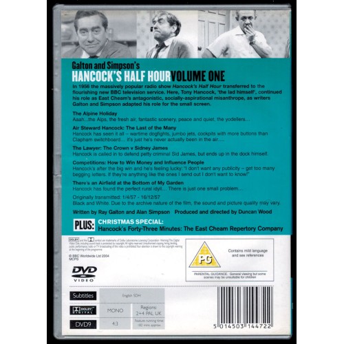 BBC Hancock's Half Hour - Volume One (DVD 2004) Rating PG