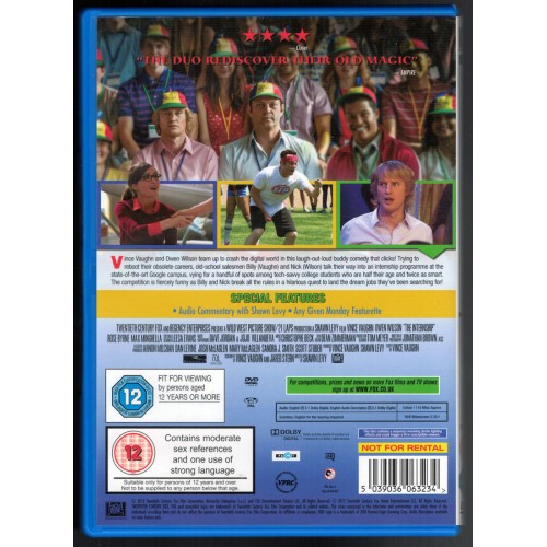 The Internship (DVD 2013) Rating 12