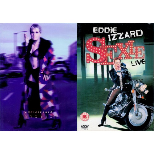 Eddie Izzard Circle/Sexie Live (DVD) Set of 2 - Rating 15