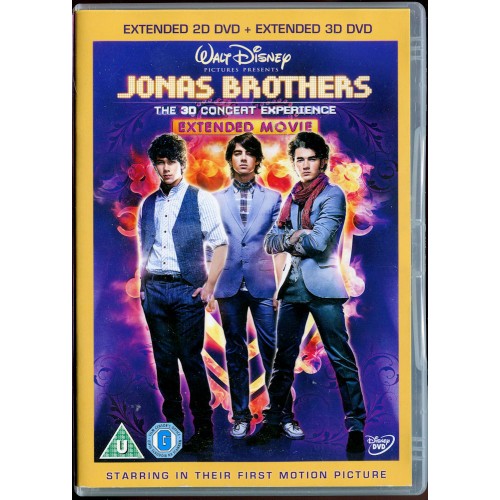 Jonas Brothers - The 3D Concert Experience - 2 Disc Set (DVD 2009) Rating U