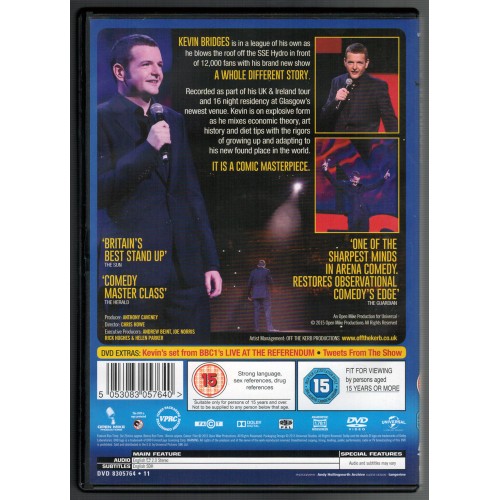 Kevin Bridges: A Whole Different Story... LIVE 2015 (DVD 2015) Rating 15